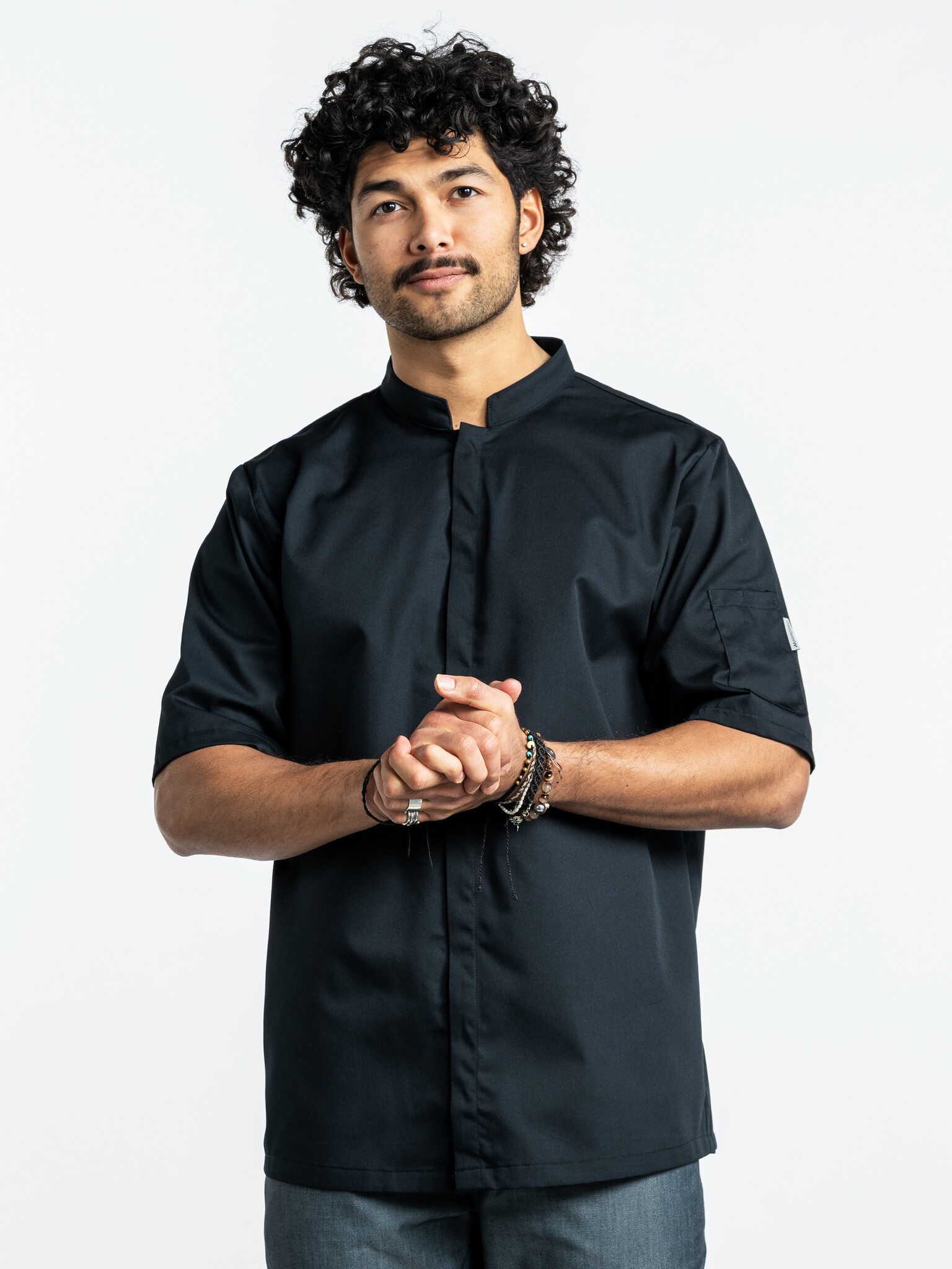 Chaud Devant Koksbuis | Sabor Black Short Sleeve | Zwart | Rechte pasvorm | Korte mouw | Heren, foto 2 van 3