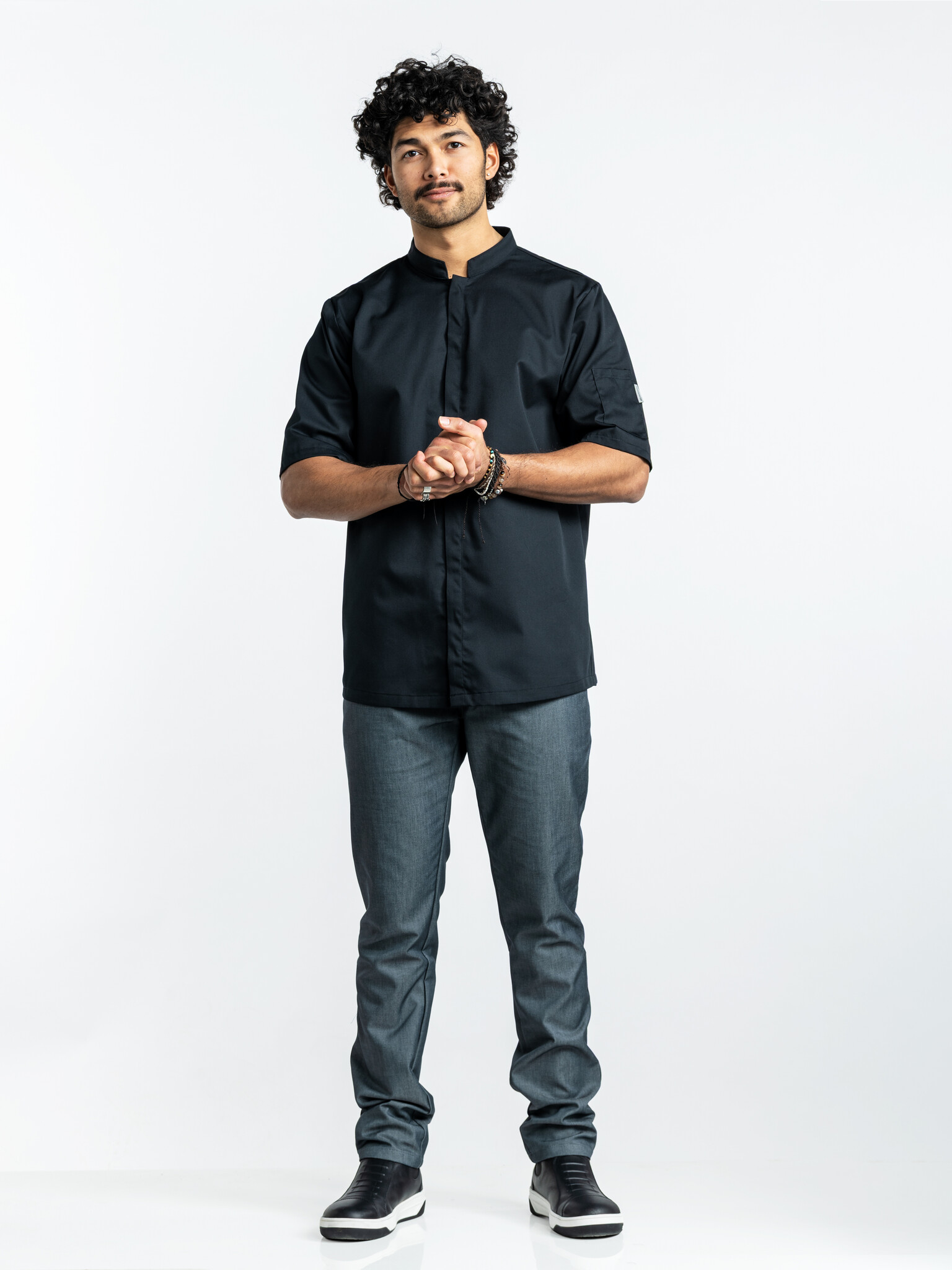 Chaud Devant Koksbuis | Sabor Black Short Sleeve | Zwart | Rechte pasvorm | Korte mouw | Heren, foto 3 van 3
