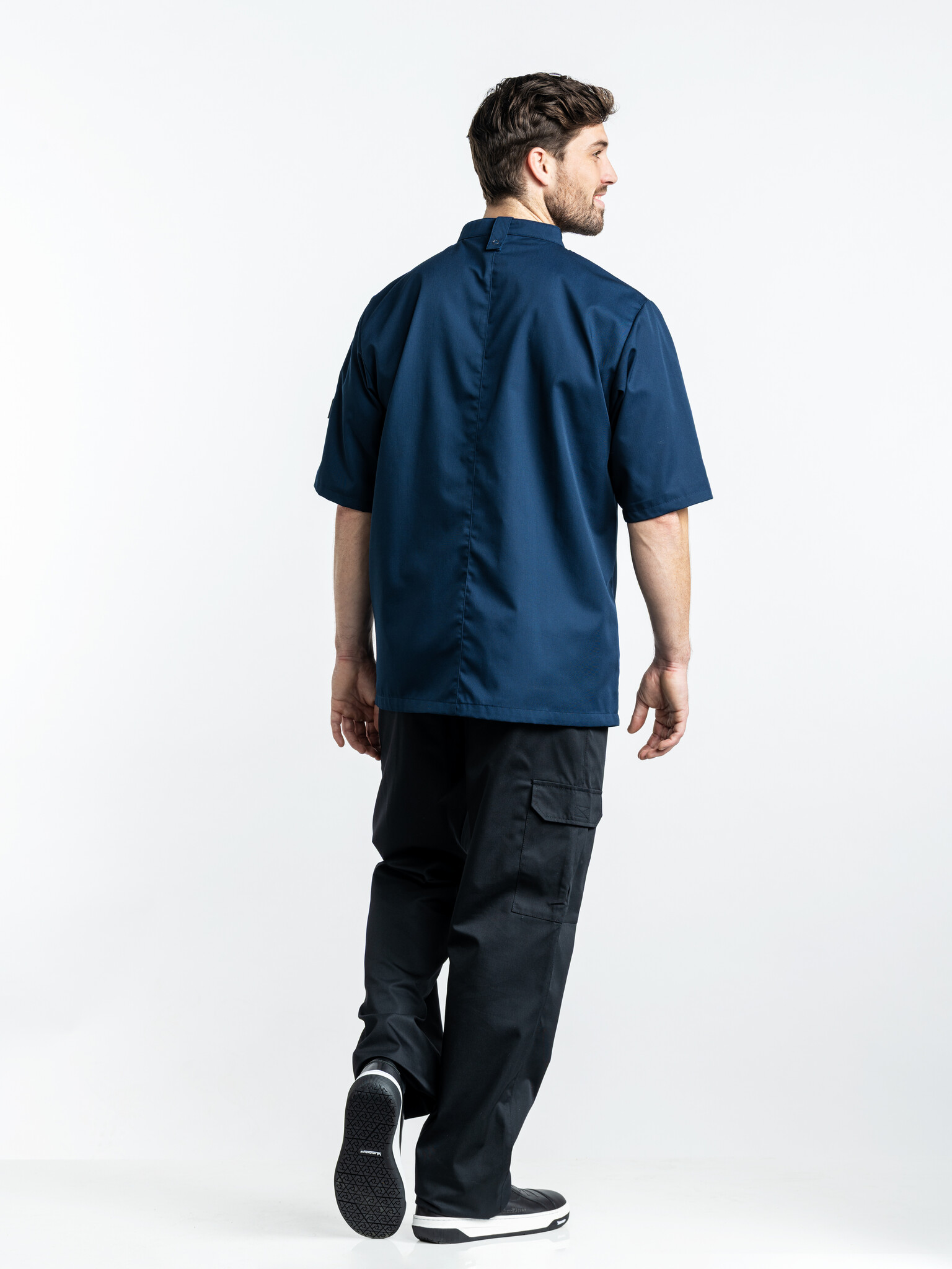 Chaud Devant Koksbuis | Sabor Navy Short Sleeve | Blauw | Rechte pasvorm | Korte mouw | Heren, foto 4 van 4