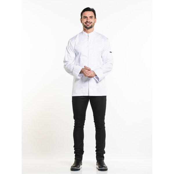 Chaud Devant Koksbuis | Executive White | Wit | Rechte pasvorm | Lange mouw | Heren