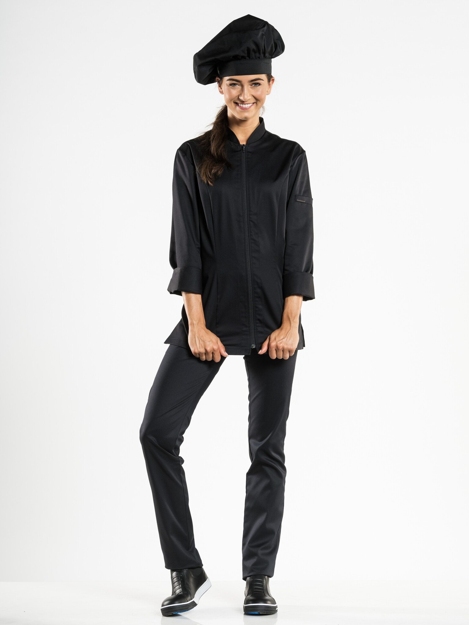 Chaud Devant Hoofddeksel | Chef Hat Nero | Zwart | | Unisex