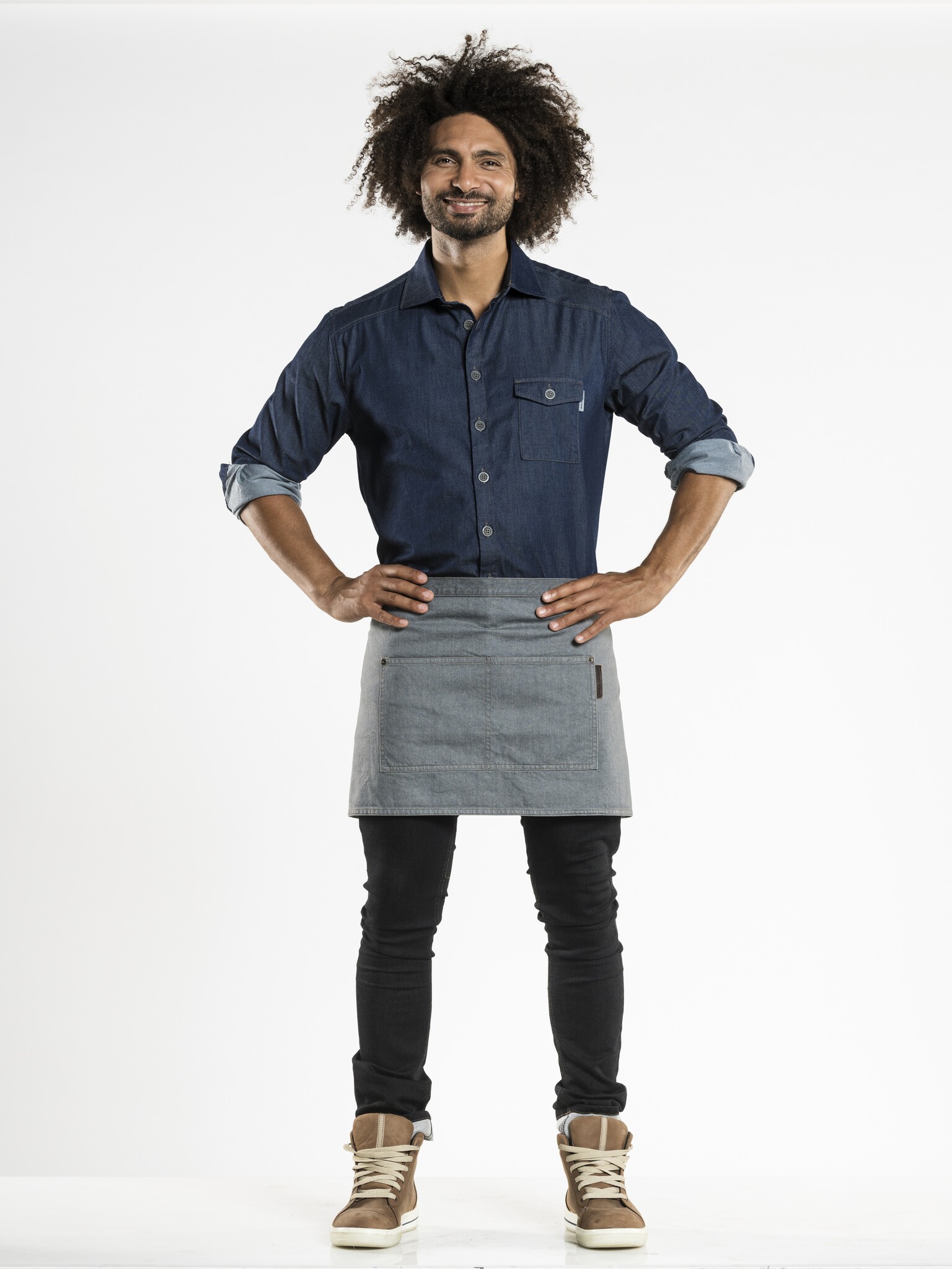 Chaud Devant Sloof | Base Grey Denim | Grijs | W80 - L40 cm