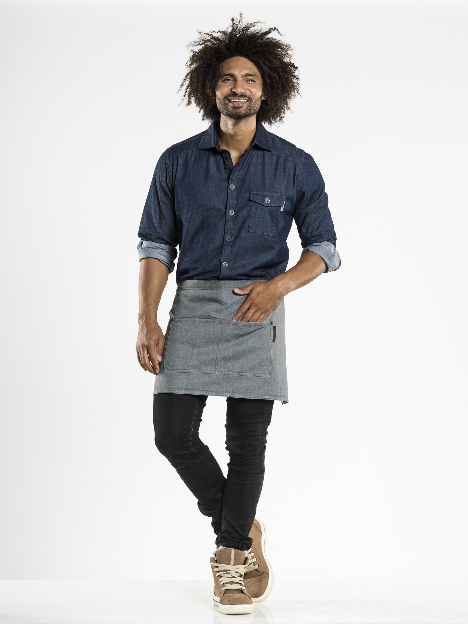 Chaud Devant Sloof | Base Grey Denim | Grijs | W80 - L40 cm, foto 2 van 2