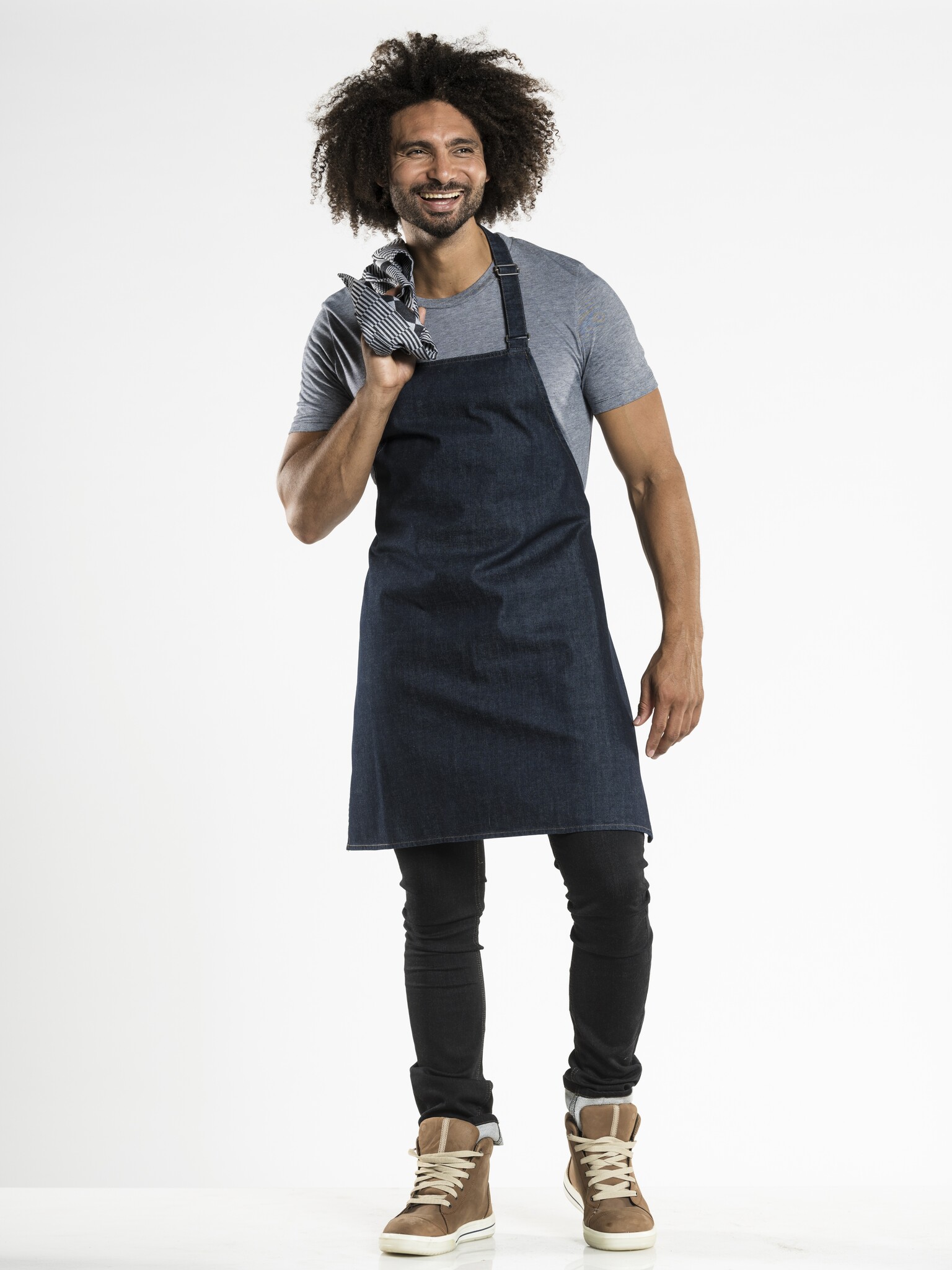Chaud Devant Schort | Plain Blue Denim 31" | Blauw | W70 - L80 cm, foto 3 van 4
