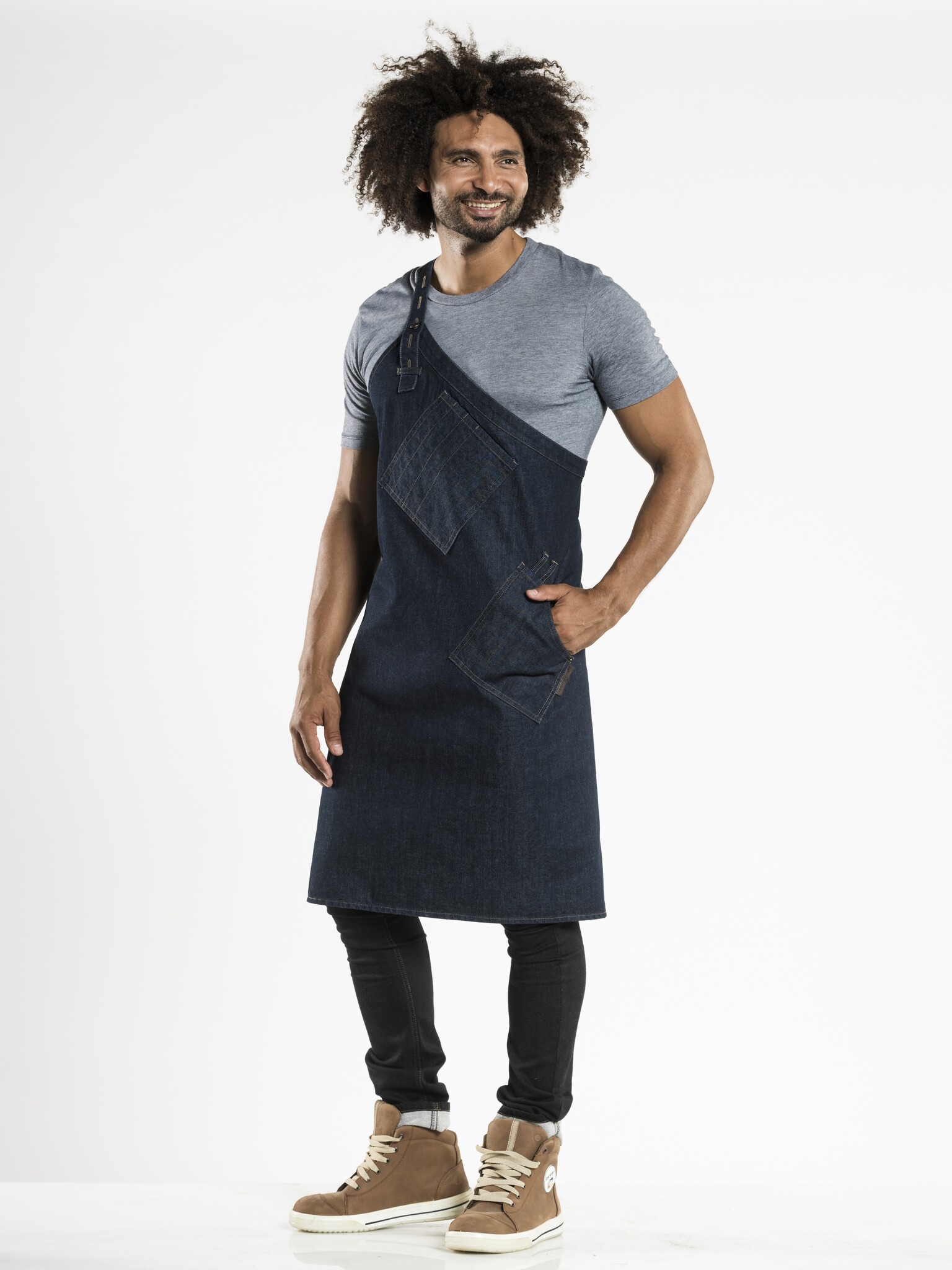 Chaud Devant Schort | Skew Blue Denim | Blauw | W85 - L85 cm, foto 2 van 3