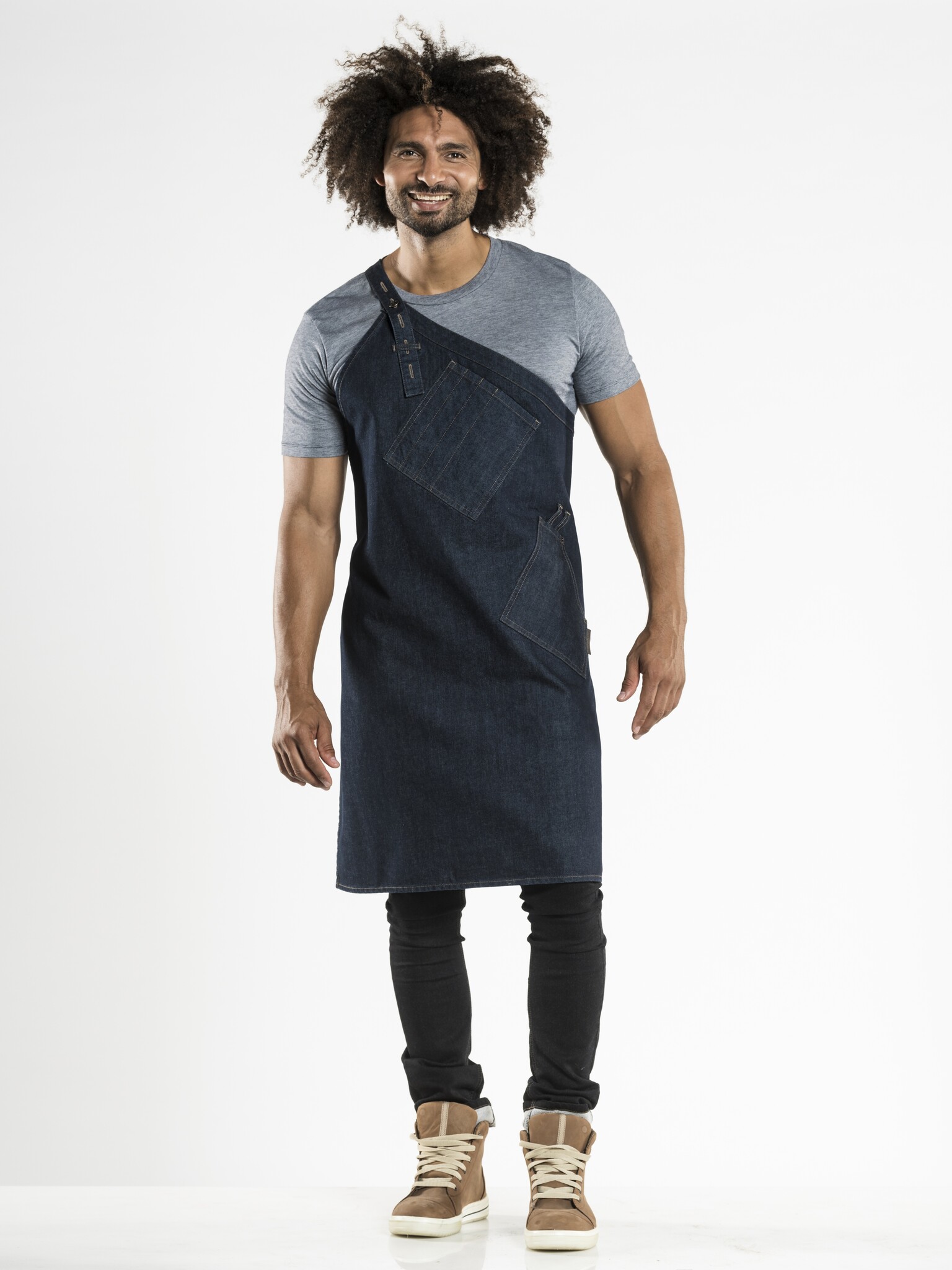 Chaud Devant Schort | Skew Blue Denim | Blauw | W85 - L85 cm, foto 3 van 3