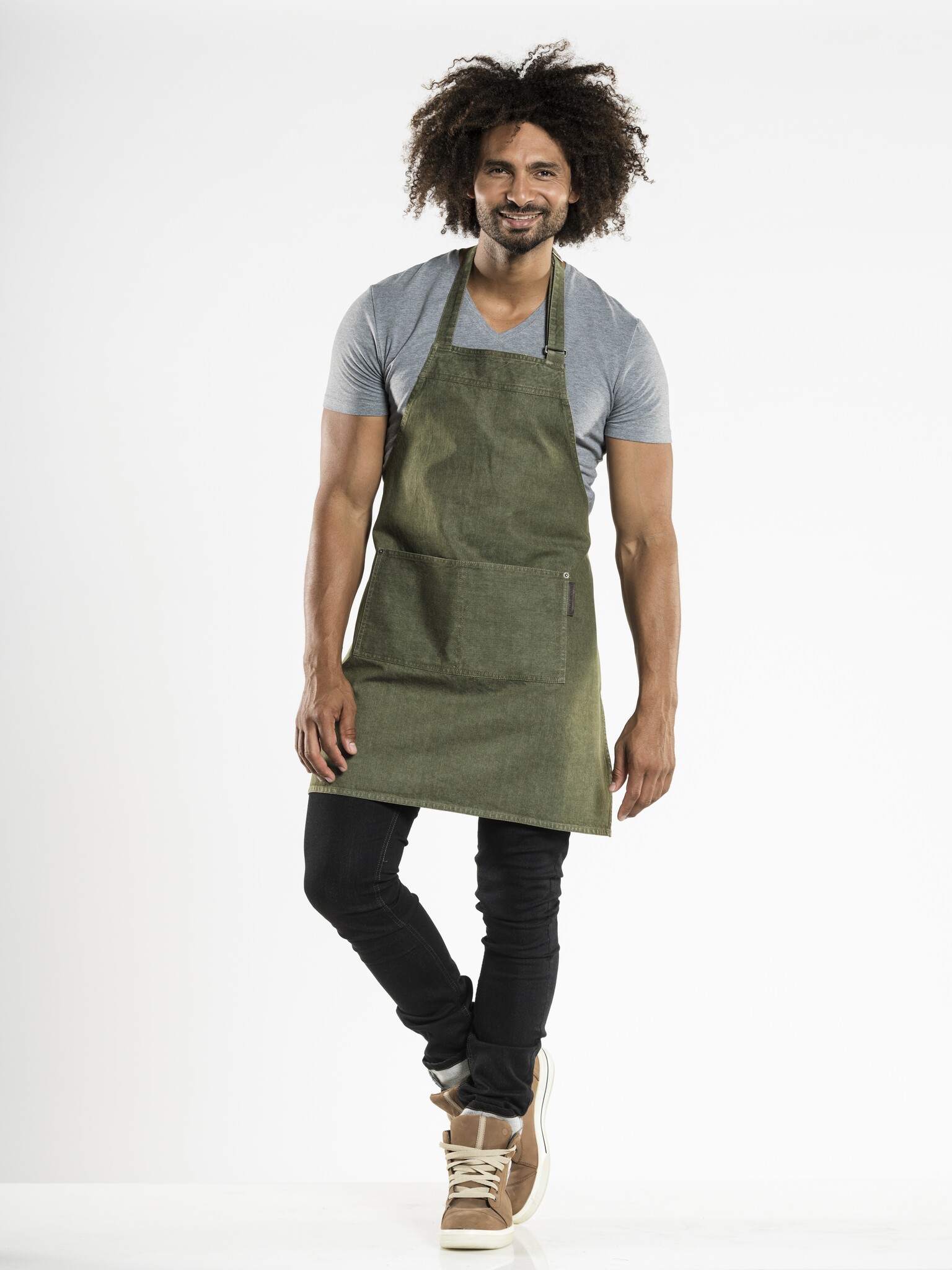 Chaud Devant Schort | Base Green Denim | Groen | W70 - L75 cm