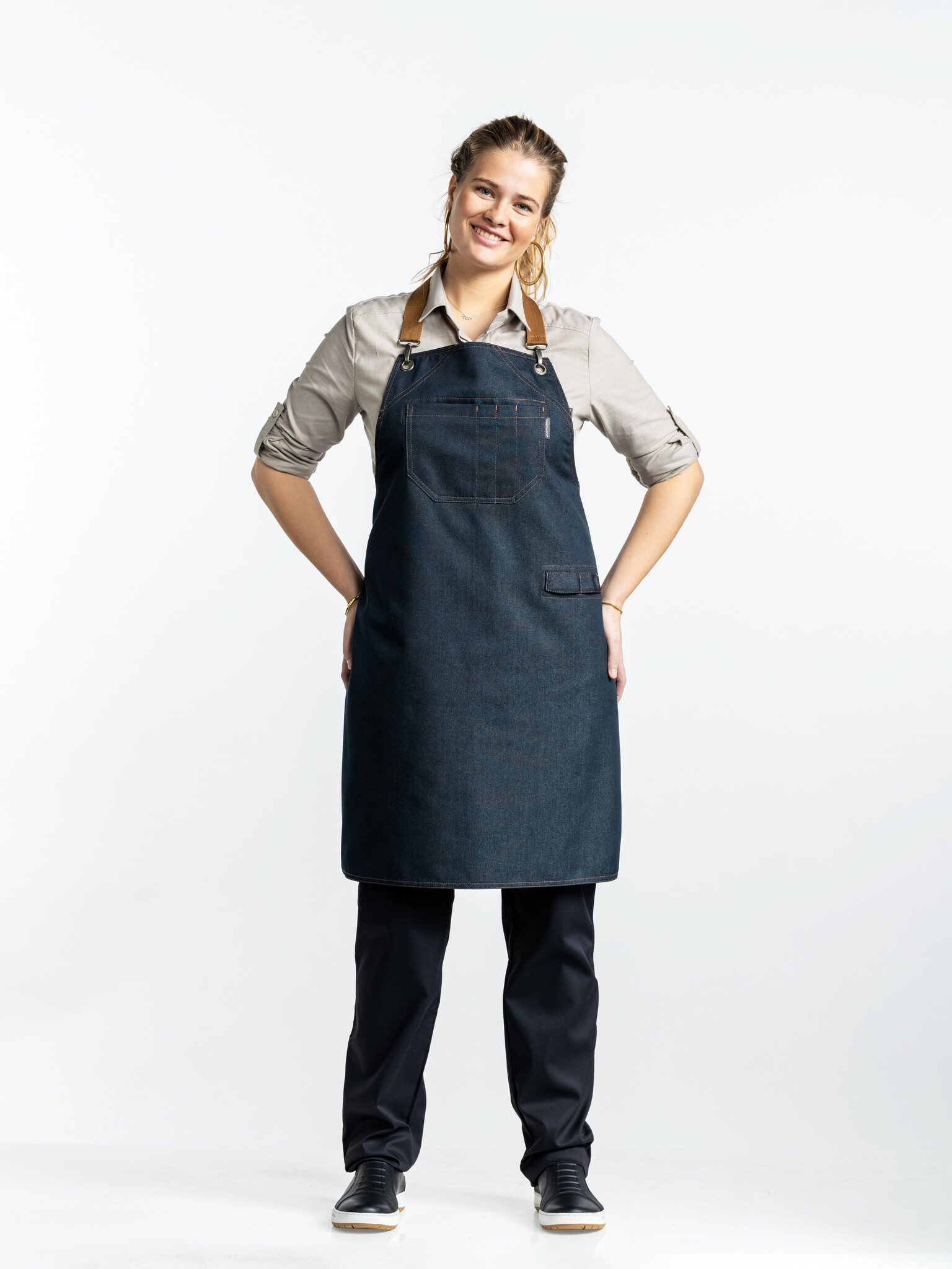 Chaud Devant Schort | Clip Black Denim | Zwart | W70 - L85, foto 2 van 3