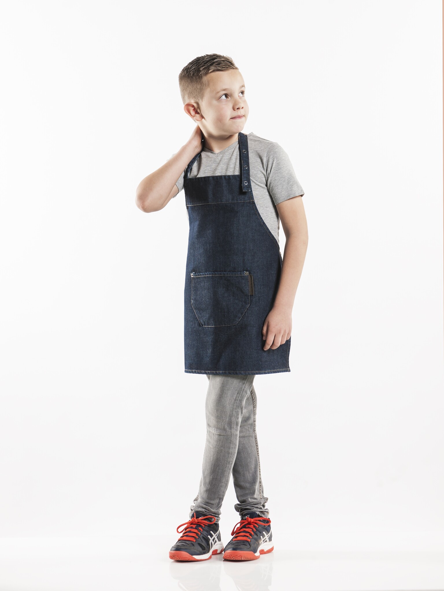 Chaud Devant Schort | Kids Blue Denim | Blauw | W50 - L55 cm, foto 2 van 2