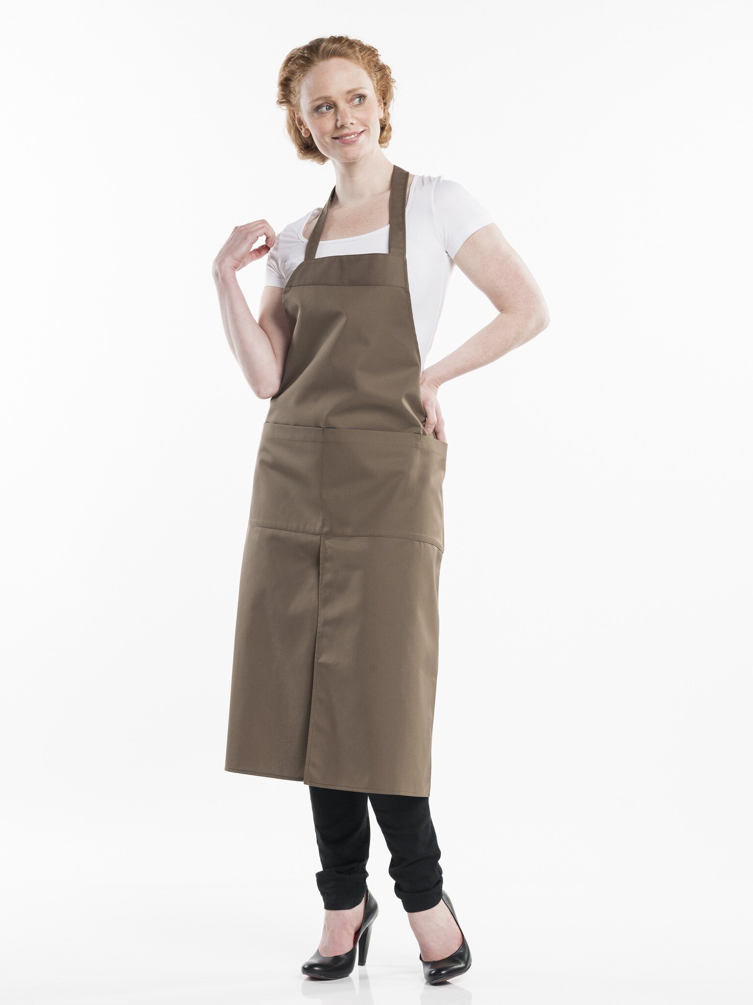 Chaud Devant Schort | 4-Pockets Taupe | Bruin | W75 - L100 cm, foto 2 van 2