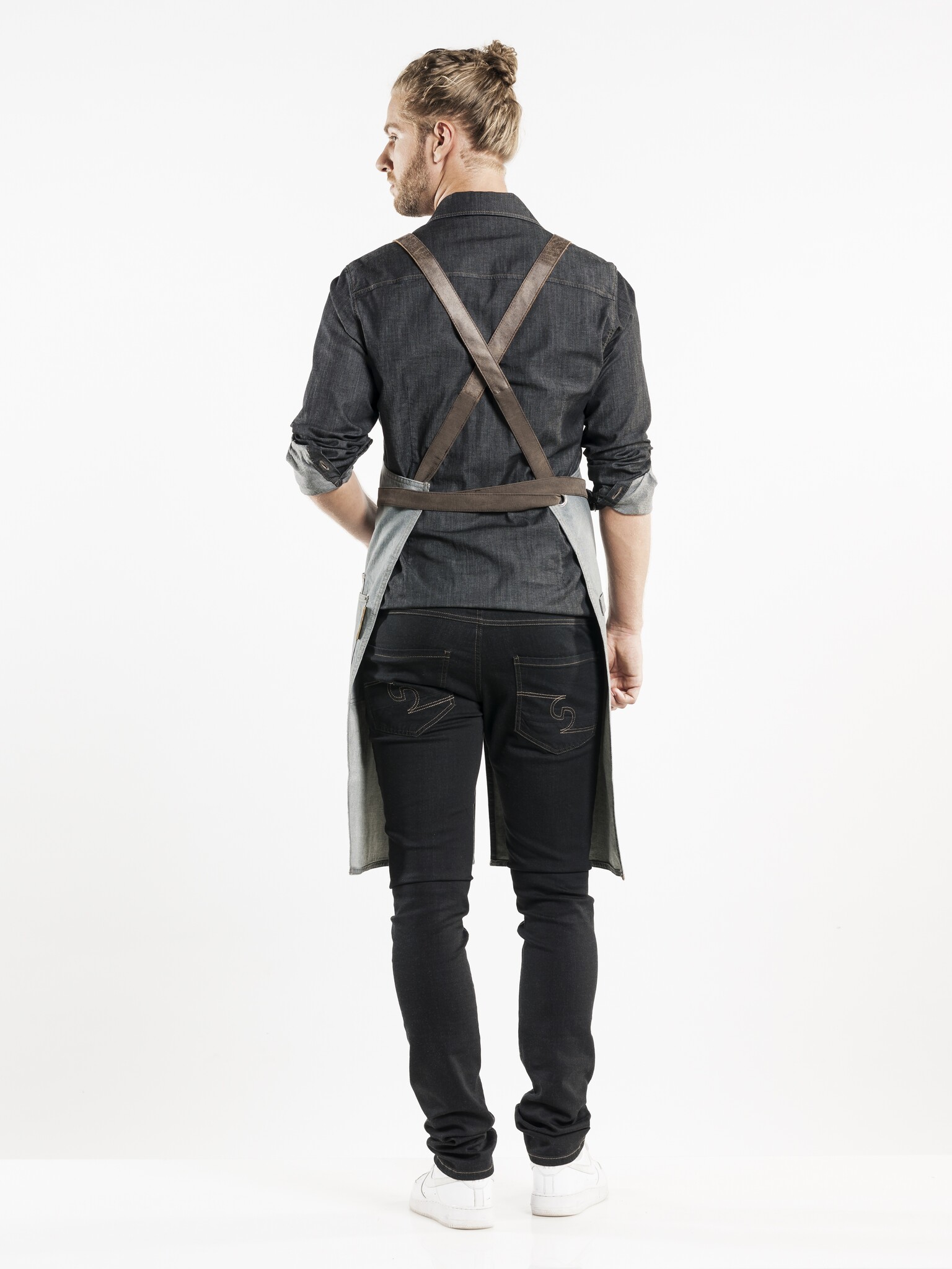 Chaud Devant Schort | Forene Cross Grey Denim | Grijs | W75 - L90 cm