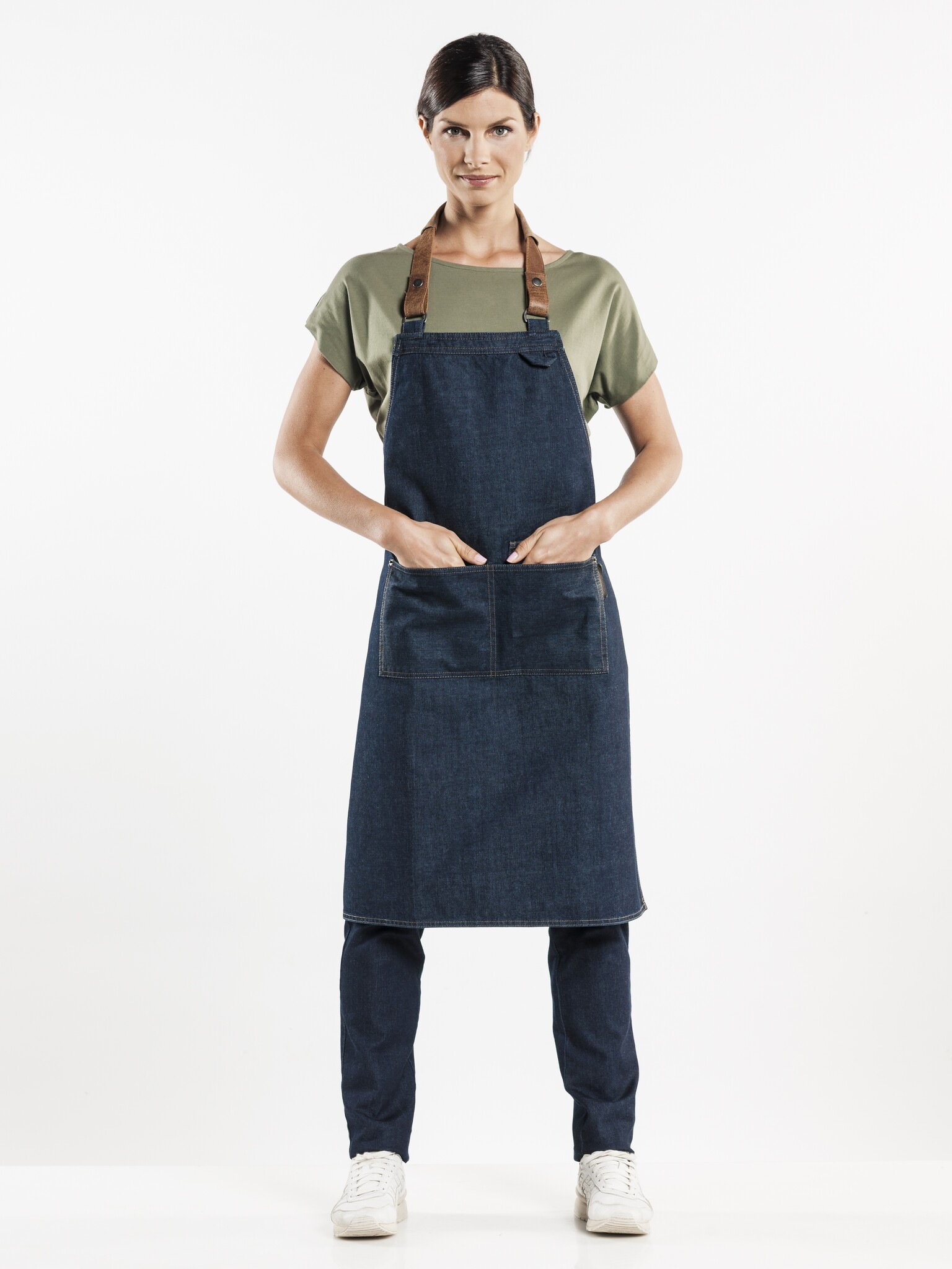 Chaud Devant Schort | Forene Blue Denim | Blauw | W70 - L90 cm