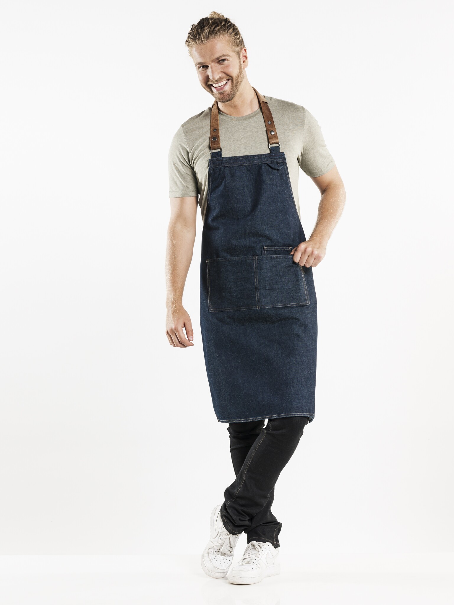 Chaud Devant Schort | Forene Blue Denim | Blauw | W70 - L90 cm, foto 2 van 4