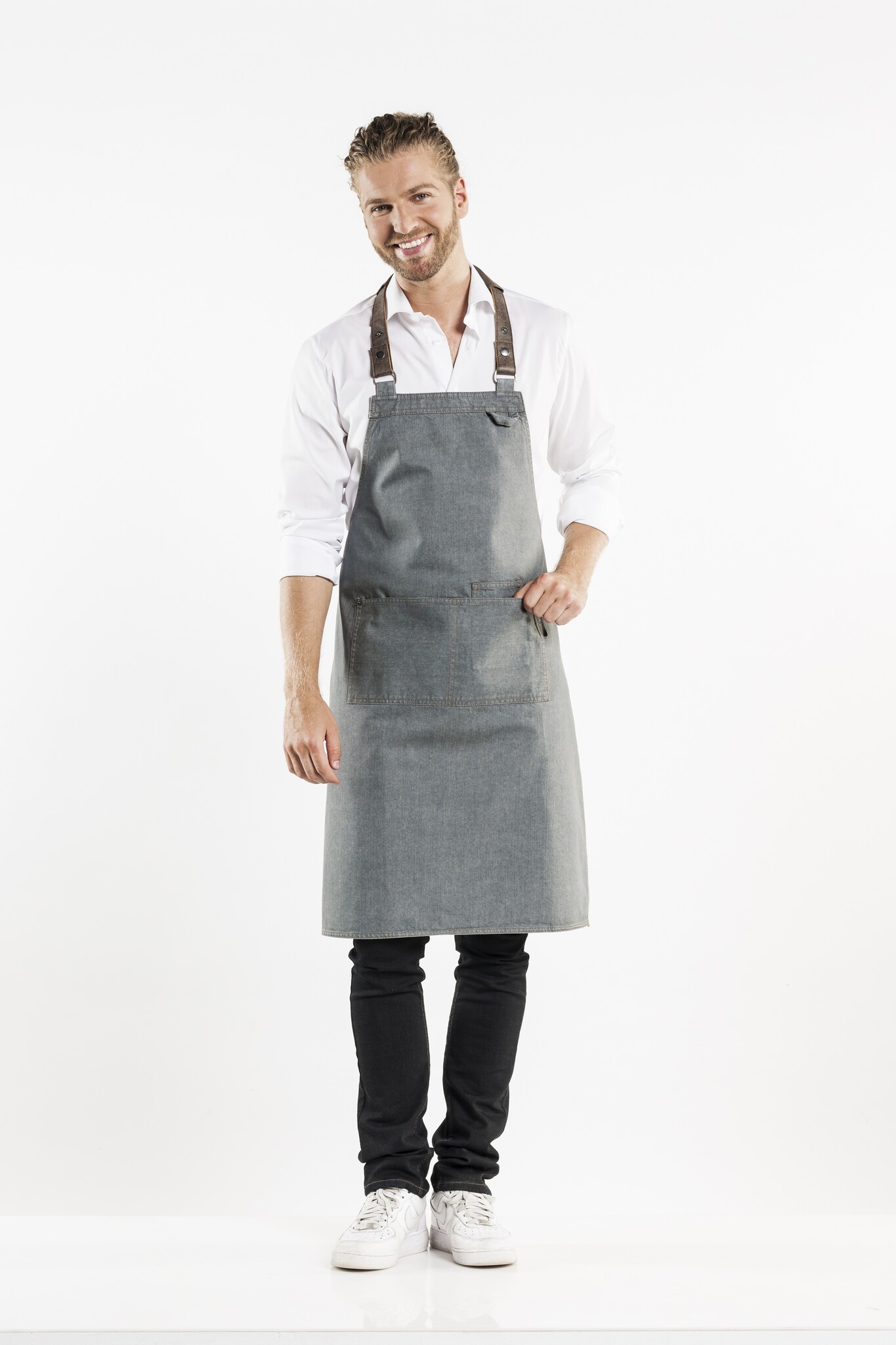 Chaud Devant Schort | Forene Grey Denim | Grijs | W70 - L90 cm