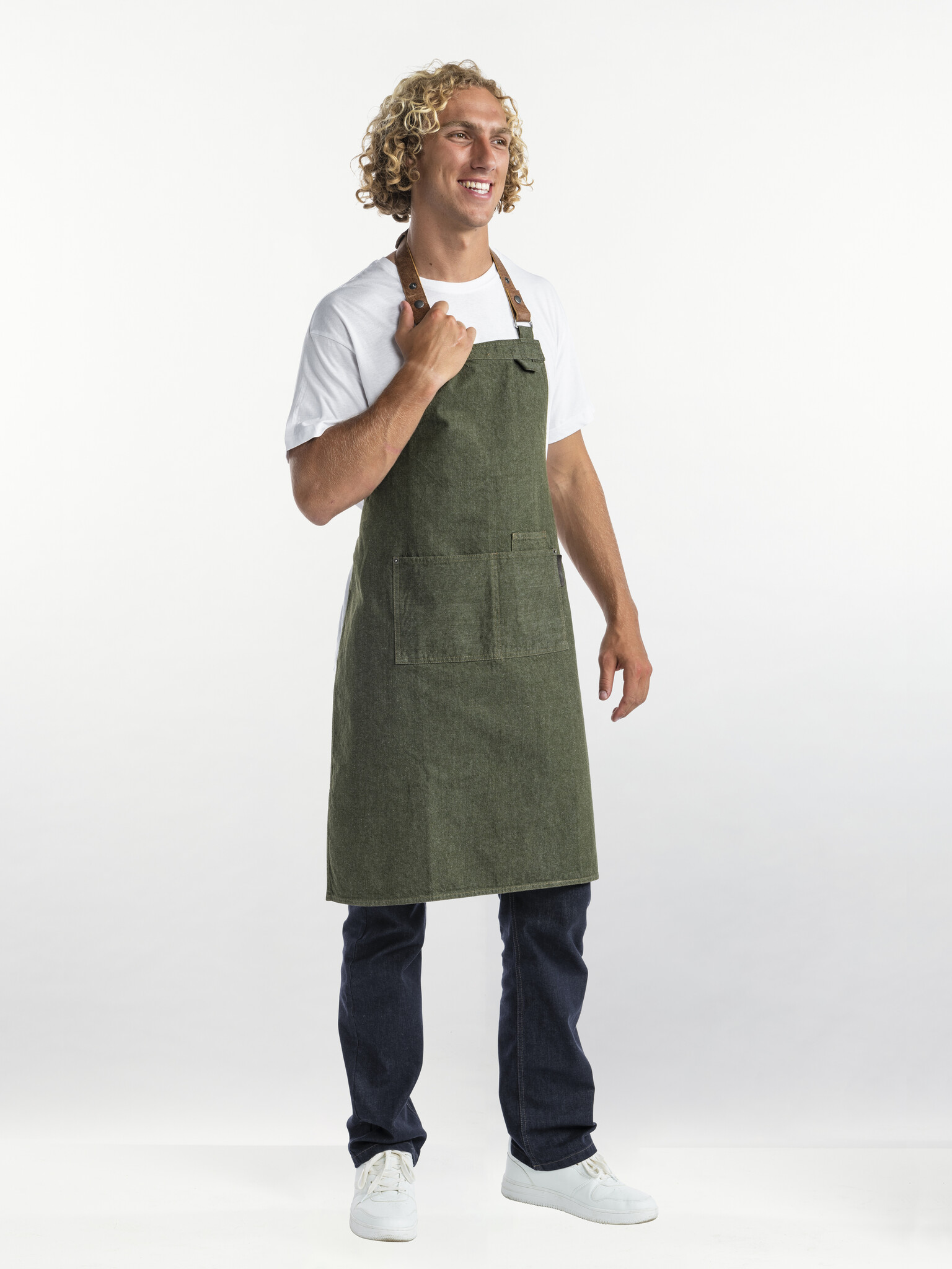 Chaud Devant Schort | Forene Green Denim | Groen |