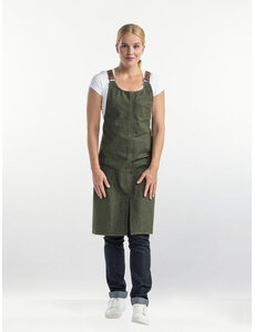 Chaud Devant Schort | Forene Cross Green Denim | Groen | W75 - L90 cm