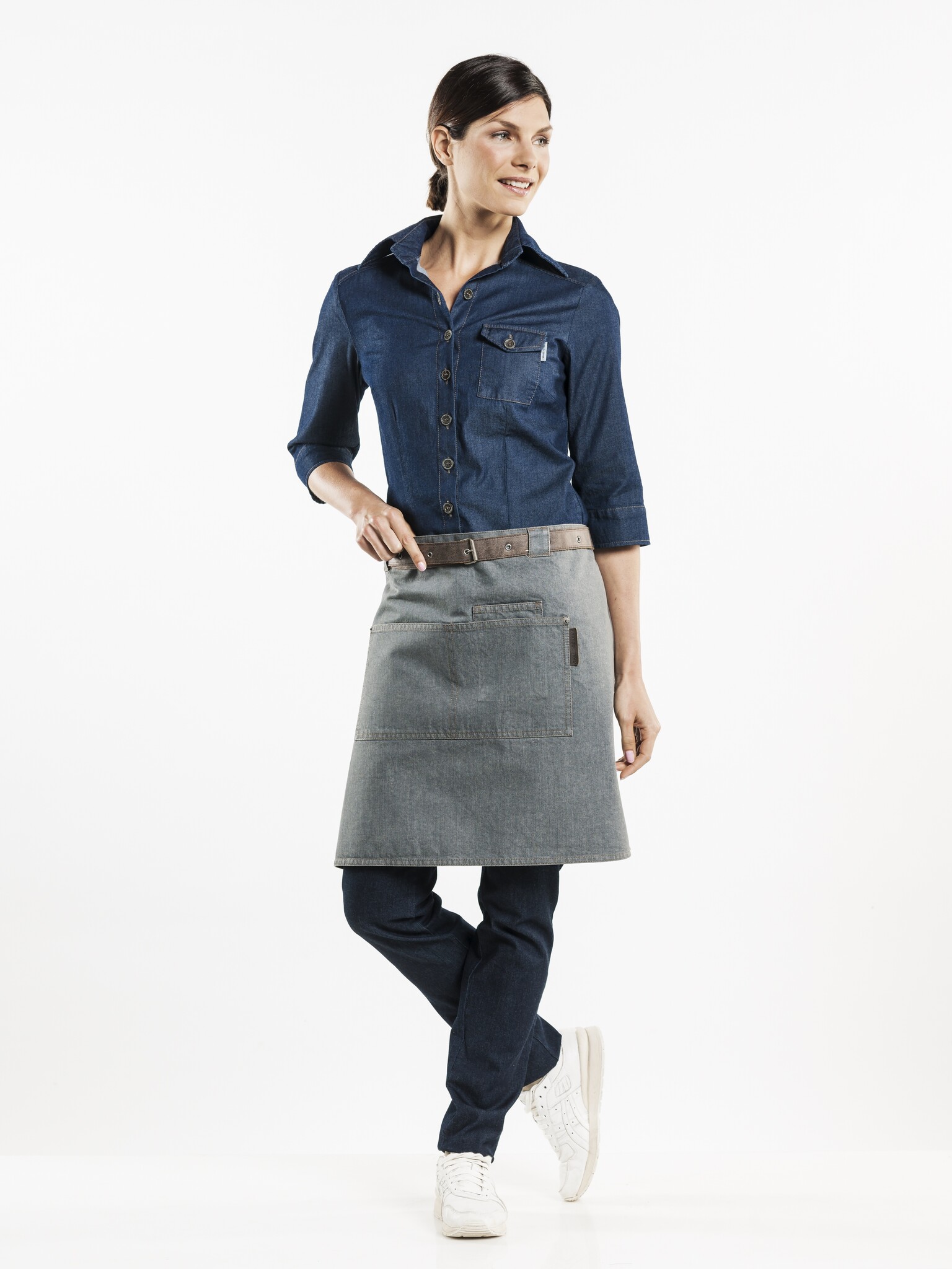 Chaud Devant Sloof | Forene Grey Denim | Grijs | W70 - L50 cm, foto 4 van 4