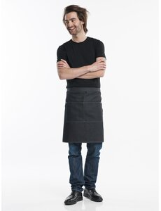Chaud Devant Sloof | Black Denim | Zwart | W90 - L50 cm