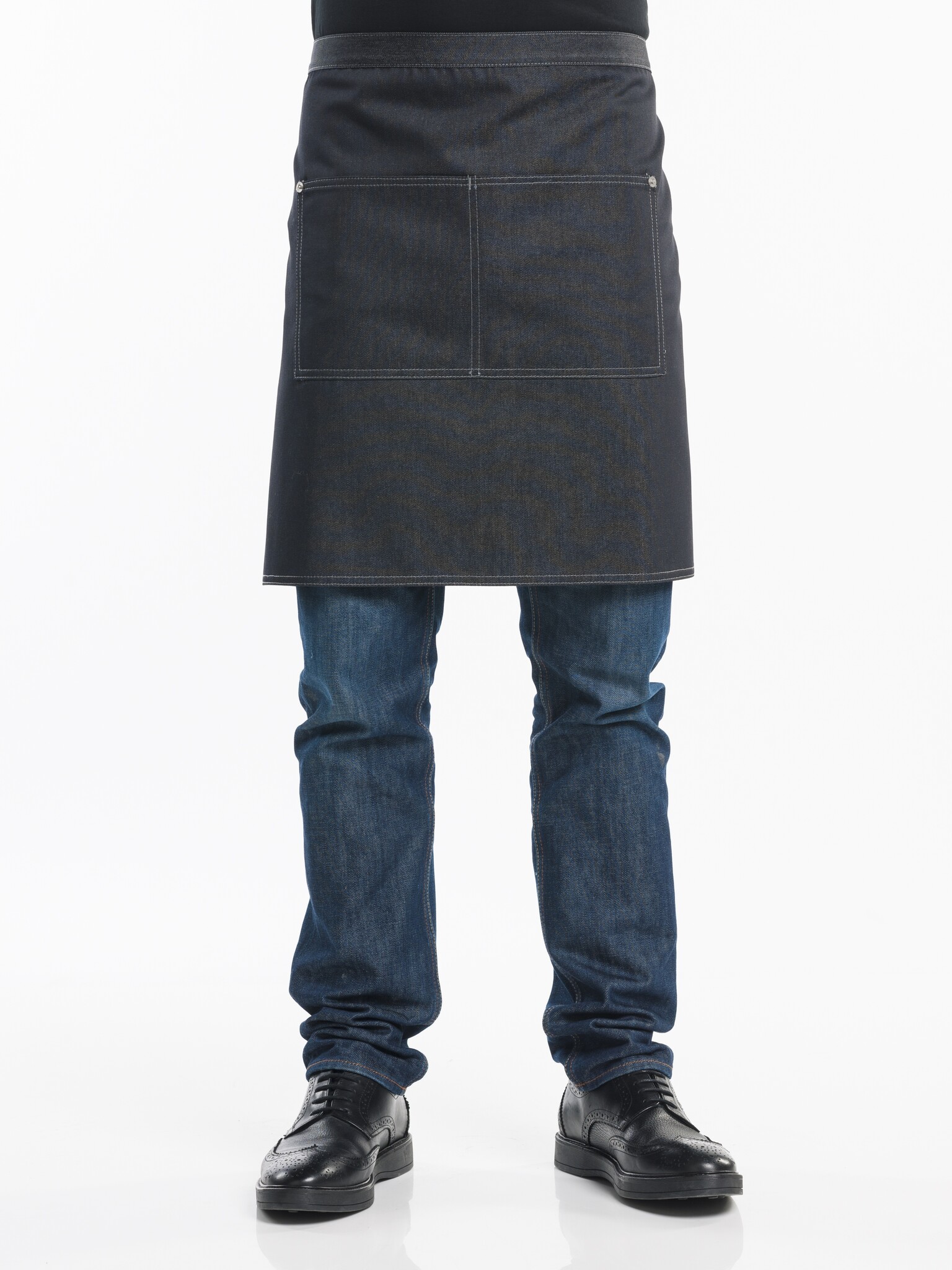 Chaud Devant Sloof | Black Denim | Zwart | W90 - L50 cm, foto 2 van 2