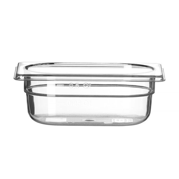 Hendi Gastronormbak tritan GN 1/9 | HENDI | COOL | 0,6L | (H)65mm | Transparant