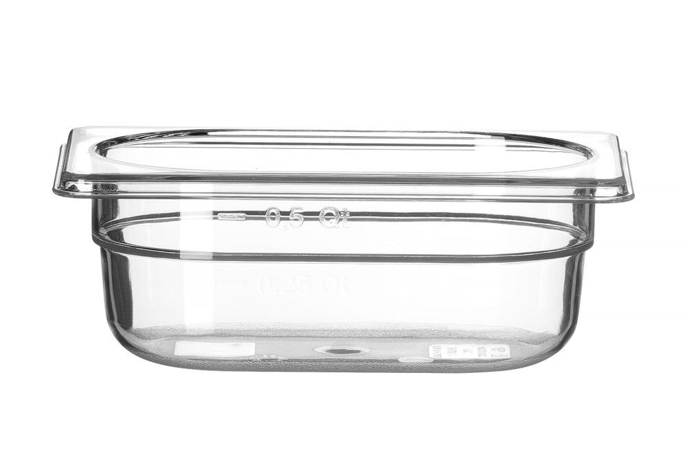 Hendi Gastronormbak tritan GN 1/9 | HENDI | COOL | 0,6L | (H)65mm | Transparant
