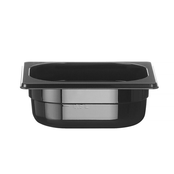 Hendi Gastronormbak SAN GN 1/6 | HENDI | COOL | 1L | (H)65mm | Zwart