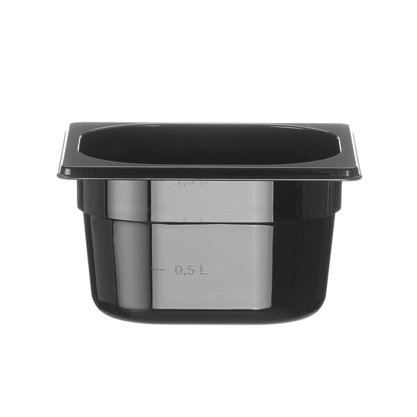 Hendi Gastronormbak SAN GN 1/6 | HENDI | COOL | 1,6L | (H)100mm | Zwart
