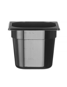 Hendi Gastronormbak SAN GN 1/6 | HENDI | COOL | 2,3L | (H)150mm | Zwart
