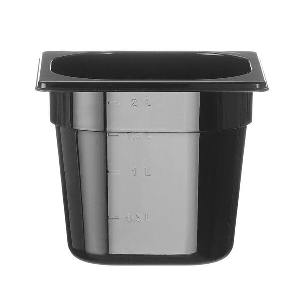Hendi Gastronormbak SAN GN 1/6 | HENDI | COOL | 2,3L | (H)150mm | Zwart