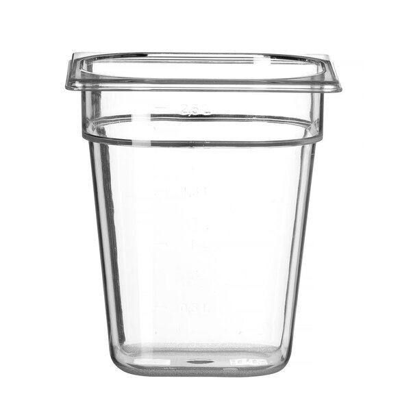 Hendi Gastronormbak tritan GN 1/6 | HENDI | COOL | 2,8L | (H)200mm | Transparant