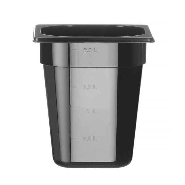Hendi Gastronormbak SAN GN 1/6 | HENDI | COOL | 2,8L | (H)200mm | Zwart