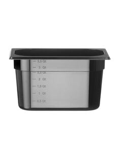 Hendi Gastronormbak tritan GN 1/4 | HENDI | COOL | 3,8L | (H)150mm | Zwart