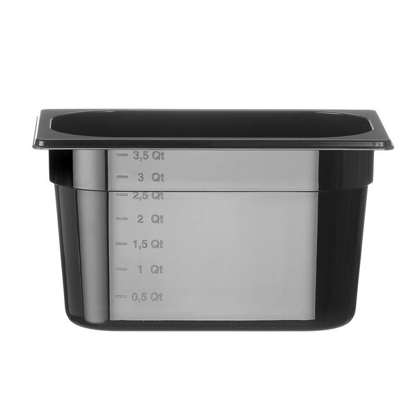 Hendi Gastronormbak tritan GN 1/4 | HENDI | COOL | 3,8L | (H)150mm | Zwart