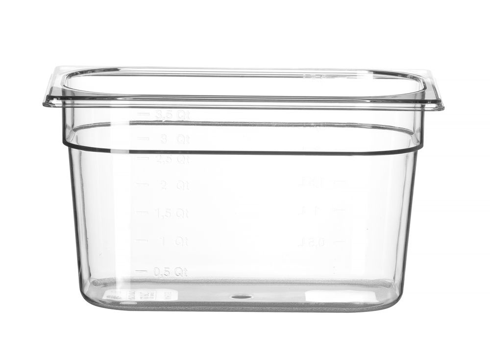 Hendi Gastronormbak tritan GN 1/4 | HENDI | COOL | 4,8L | (H)200mm | Transparant