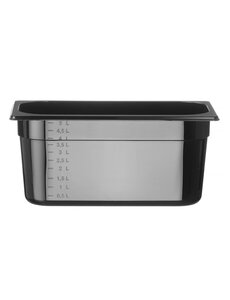 Hendi Gastronormbak SAN GN 1/3 | HENDI | COOL | 5,5L | (H)150mm | Zwart