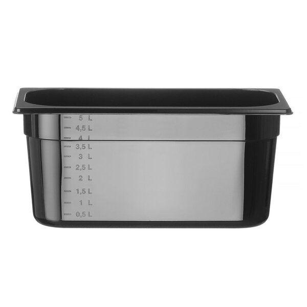 Hendi Gastronormbak SAN GN 1/3 | HENDI | COOL | 5,5L | (H)150mm | Zwart