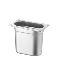 Hendi Gastronormbak RVS GN 1/9 | HENDI | Profi Line PLUS | 1,3L | (H)150mm | Zilver