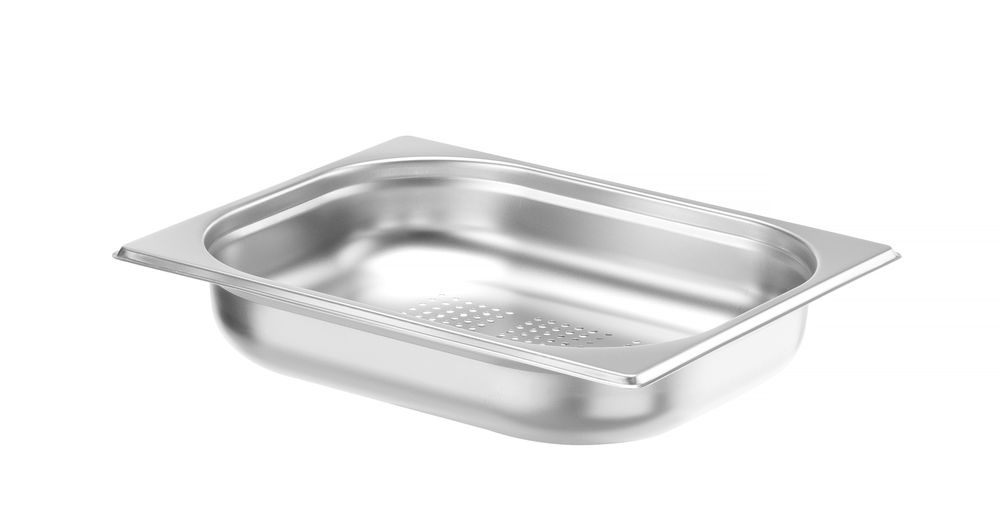 Hendi Gastronormbak RVS GN 1/2 | HENDI | Profi Line PLUS | geperforeerd | 4L | (H)65mm | Zilver, foto 2 van 2