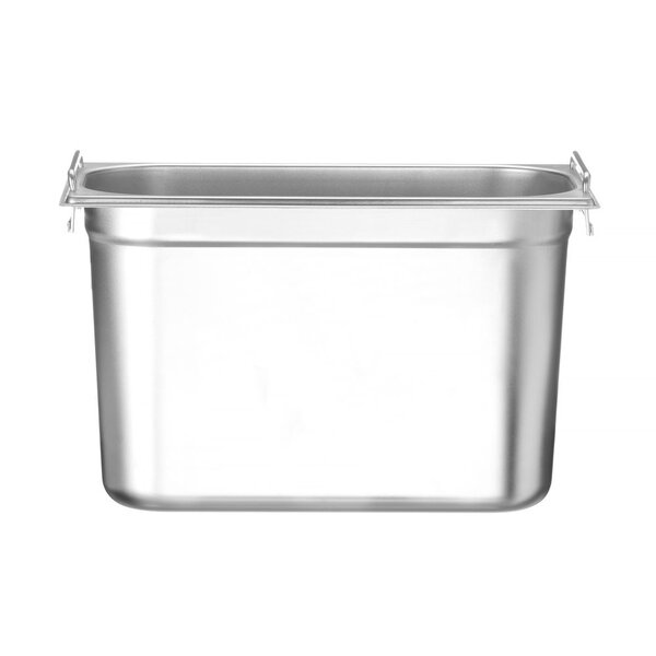 Hendi Gastronormbak RVS GN 1/3 | HENDI | Profi Line PLUS | verzonken handgrepen | 4L | (H)100mm