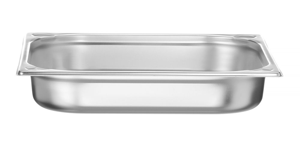 Hendi Gastronormbak RVS GN 2/3 | HENDI | Profi Line PLUS | 5,5L | (H)65mm | Zilver