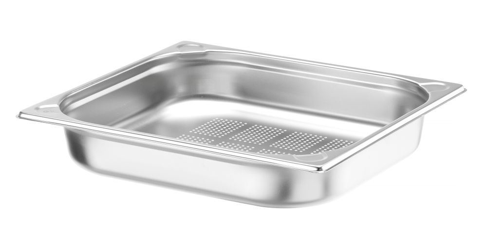 Hendi Gastronormbak RVS GN 2/3 | HENDI | Profi Line PLUS | geperforeerd | 5,5L | (H)65mm | Zilver, foto 2 van 2