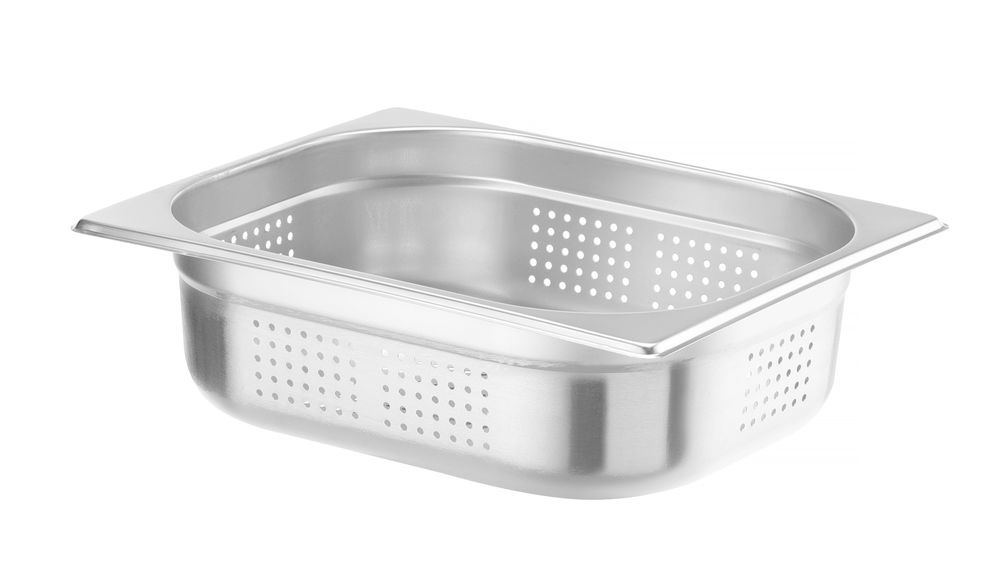 Hendi Gastronormbak RVS GN 1/2 | HENDI | Profi Line PLUS | geperforeerd | 6,5L | (H)100mm | Zilver, foto 2 van 2