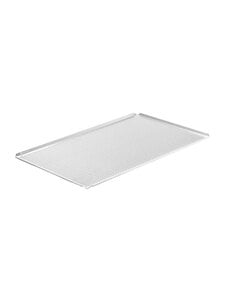 Hendi Tray | geperforeerd | 4 randen | HENDI | Zilver | 600x400x(H)10mm | Rechthoekig