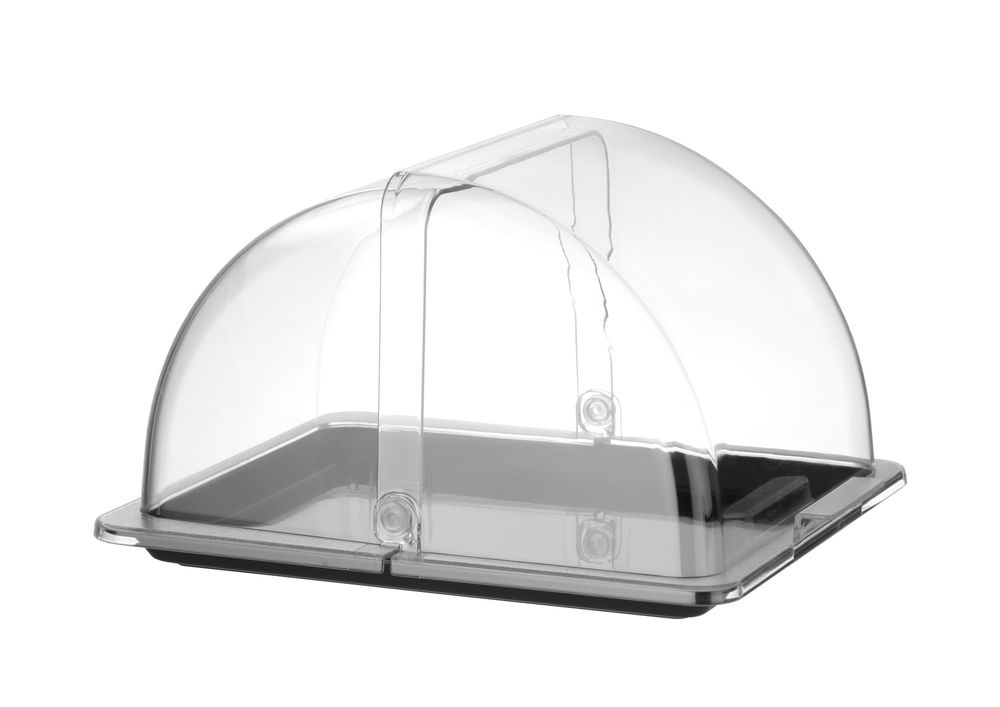 Hendi Rolltop display | HENDI | GN 1/2 | Zwart | 325x265mm | Rechthoekig