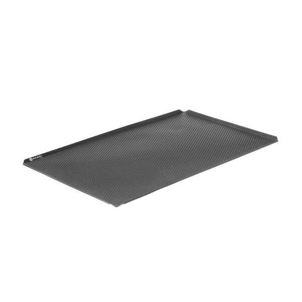 Hendi Tray | geperforeerd | anti-aanbak | 4 randen | HENDI | Zwart | 600x400x(H)10mm