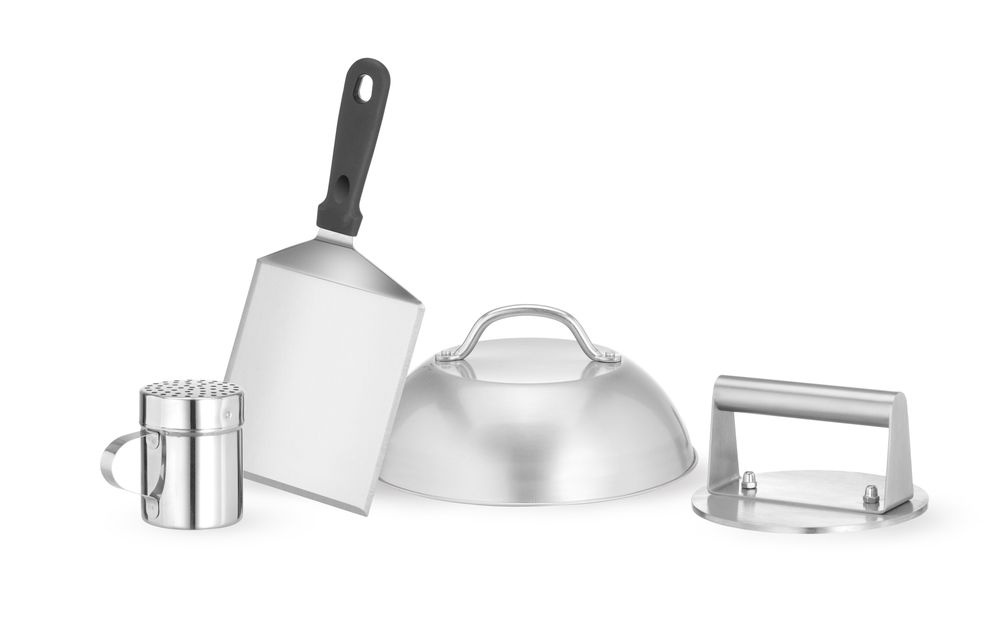 Hendi Smash burger set | HENDI | Zilver | Ø160mm