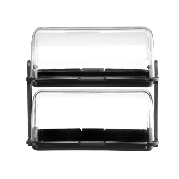 Hendi Rolltop display | HENDI | Zwart | 475x325x(H)415mm | Rechthoekig