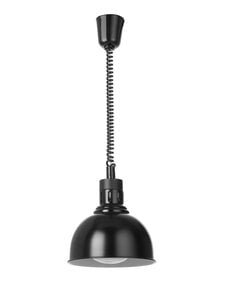 Hendi Warmtelamp verstelbaar | dome | HENDI | Zwart | 230V/250W | Ø250mm