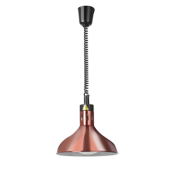 Hendi Warmtelamp verstelbaar | conisch/dome | HENDI | Koper | 230V/250W | Ø295mm