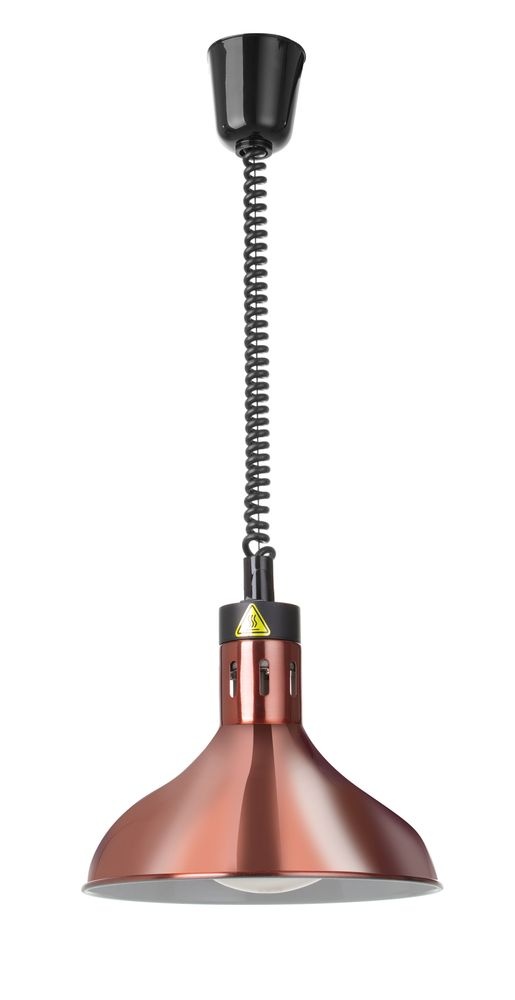 Hendi Warmtelamp verstelbaar | conisch/dome | HENDI | Koper | 230V/250W | Ø295mm
